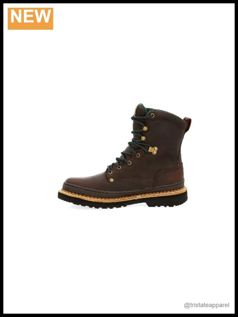 Full-Grain Leather Work Boots EVA Midsole Cushioned Safety Toe